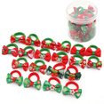 thumbnail image 2 of 10 Paires de Nœuds de Cheveux de Noël Mignons avec Corde à Cheveux pour Filles, 2 of 4