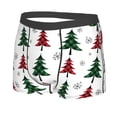 thumbnail image 2 of Bingfone Buffalo Plaid Christmas Trees Men'S Underwear - Casual Stretch Boxer Briefs-Small, 2 of 9