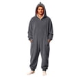 thumbnail image 2 of Zenithor Men's Hooded Fleece Onesie Long Sleeve Front Zip One Piece Pajamas Soft Warm Plush Jumpsuit Loungewear Sleepwear Cuffed Pockets L, 2 of 2