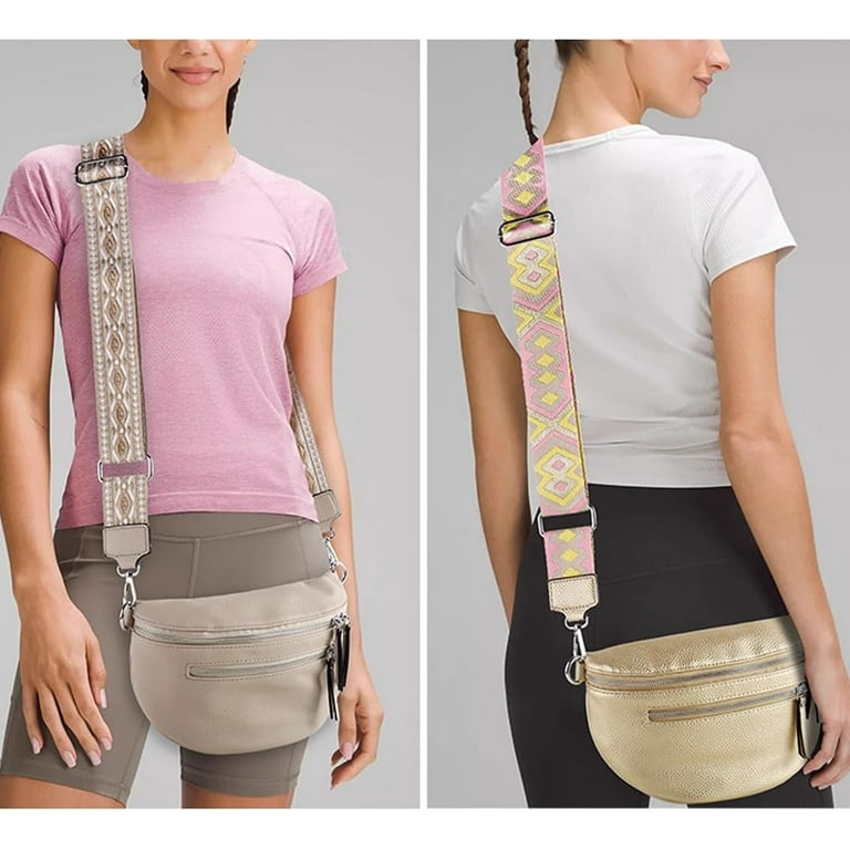 CoCoMangos Leather Fanny Pack Crossbody Sling Bag for Women Waist