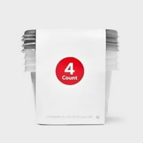 Medium Square Food Storage Containers - 32 fl oz/4ct - Dealworthy