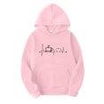 thumbnail image 1 of Gibobby Sudadera con Capucha para Mujer, Sudadera básica de manga larga con cordón y bolsillos para mujer(Rosa,G), 1 of 2