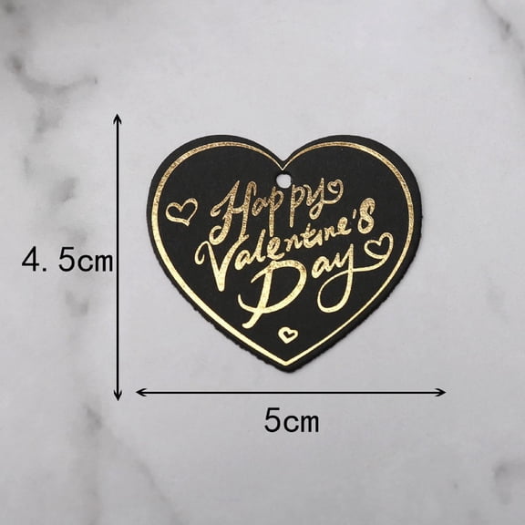 100PCS Valentine's Day Gift Tags for Presents, Gift Wrap Tags, Heart Shaped Hanging Labels, Happy Valentine's Day Paper Tags for Bags, Gift Wrapping, DIY Crafts Party Favor Supplies
