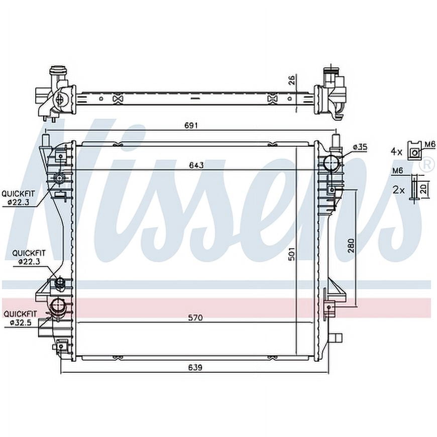 Nissens 66709 Radiator