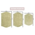 thumbnail image 2 of Home Weavers Waterford Collection 100% Cotton Non-Slip Bathroom Rug Set Machine Washable Bathroom Rug-17"x24", Bath Rug- 21"x34", Bathroom Rug- 24"x40", Green Color 3 Piece Bath Rug set, 2 of 8