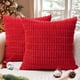thumbnail image 1 of Set de funda de almohada decorativa Softalker, 51 x 51 cm, color rojo pana, 1 of 8