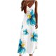 thumbnail image 2 of ICHUANYI Clearance Women's Fashion Casual Summer Pocket Sleeveless Lace Print V-Neck Dress(White, XL) ICHUANYI WER2023080901971, 2 of 5