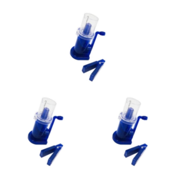 Inteprter Aplicación Operar Fácil Tejedor Carrete Tejedor Regalos Tejer Tejedor Tejedor Durabilidad Herramienta Tejedor manivela Azul Type1 NO1