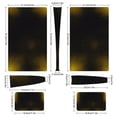 thumbnail image 3 of Skin Sticker for PS5 Slim Standard PS5 Pro Disc Digital Edition Console and Controllers Decals for Playstation 5 (Dark Yellow Gradient,PS5 Pro Disc Edition), 3 of 5