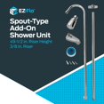 thumbnail image 2 of Unidad de ducha complementaria tipo caño Ez-Flo Chrome 11120, 2 of 5
