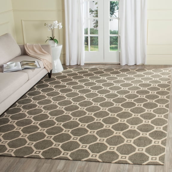 SAFAVIEH Cedar Brook Rick Geometric Area Rug, Gray/Ivory, 2'3" x 3'9"