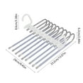 thumbnail image 6 of Adjustable Foldable Pants Hanger, Stainless Steel Clothes Organizer with Anti-Slip Design for Closet Storage, Space Saving Multi-Purpose Storage Rack for Travel Home and Small Spaces, 6 of 6
