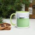 thumbnail image 2 of Peeling Paint Green Mug, Green Inside (Green), 2 of 4