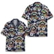 thumbnail image 3 of Camisetas hawaianas divertidas con estampado 3D de mapache, manga corta, sueltas y transpirables, estilo polinesio Tiki, para fiestas en la playa, para mujeres y niños, 3 of 4