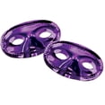 thumbnail image 2 of Party Central Club Pack of 24 Purple Masquerade Unisex Adult Mardi Gras Half Masks - One Size, 2 of 2