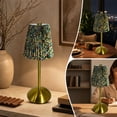 thumbnail image 6 of Miwamany Vintage Cordless Table Lamp, Rechargeable Battery Operated Lamp with 3 Color Temperatures Stepless Dimming, Floral Bedside Nightstand Lamp for Bedroom, Living Room, Coffee Table, Bookshelf, 6 of 7