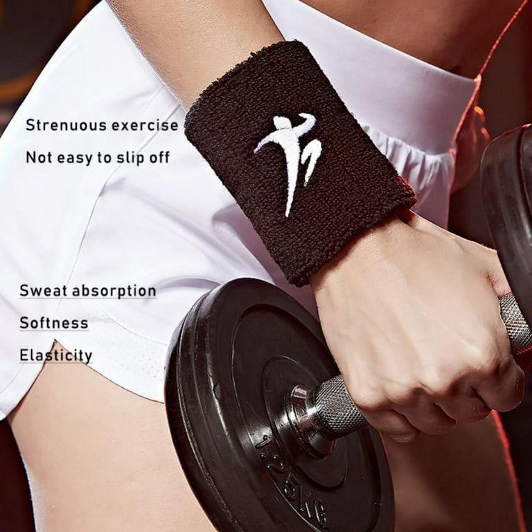 Wrist Bands - Sweat Bands Wristbands for Working Out - Soft Moisture  Absorbent Cotton Terry Cloth Sweatbands for Women & Men