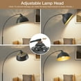 thumbnail image 5 of 71" Arc Floor Lamps for Living Room, Modern Standing Lamp with Adjustable Lamp Head, Tall Lamp with Foot Switch, Arched Reading Light for Bedroom, Office, 9W 3 Color Temperatures Bulb Included, 5 of 7
