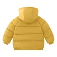 thumbnail image 4 of ATOGUTA Toddler Girl Winter Coat Hooded Windbreaker Fleece Lined Softshell Jacket Yellow, Size 2T-8, 4 of 6