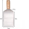 thumbnail image 3 of ACDANC Stainless Steel Metal Griddle 4 X 8 Inch Spatula Hamburger Turner Scraper Pancake Flipper Great for Bbq Grill and Flat Top Griddle Commercial Grade, 3 of 5