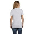 thumbnail image 2 of The Hanes Ladies 45 oz, 100% Ringspun Cotton nano-T V-Neck T-Shirt - ASH - S, 2 of 2