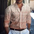 thumbnail image 2 of Men's Summer New Loose Print Long Sleeve Shirt Cardigan Beach Shirt M, 2 of 5