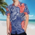 thumbnail image 5 of High Quality Hawaiian Shirts for Men Short Sleeve Aloha Beach Shirt Floral Summer Casual Button Down Shirts Blouses 3ADP32, 5 of 7