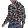 thumbnail image 6 of Daiia Colorful Fish for Men's Fashion Hoodies & Sweatshirts with Kangaroo Pocket Hooded Sweatshirt Breathable & Moisture Wicking-Large, 6 of 7