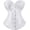 White, variant on Women's Bustiers & Corsets Satin Lace up Floral Princess Plus Size White Costume M