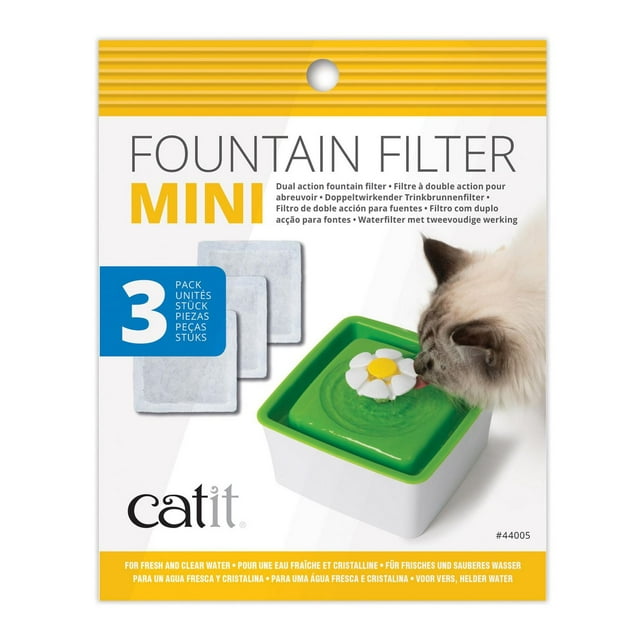 Catit Mini Fountain Cat Water Fountain Filters, 3pack