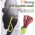 thumbnail image 2 of Reflective Neon Dog Leash, Sturdy Nylon Rope Dog Training Leash - 150cm/5FT with Ultra Soft Handle Yellow, 2 of 7