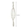 thumbnail image 2 of Austok Macrame Hangers and 2 Hooks,Indoor Outdoor Handmade Cotton Rope Hanging Planter Flower Pot Holders Hanging Planter Basket Macrame Hanger for Home Decor, 2 of 7