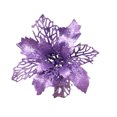 thumbnail image 2 of D-GROEE 6PCS Christmas Artificial Glitter Flower Christmas Tree Ornaments with Stem Xmas Poinsettia Flowers Decoration for Holiday Wedding Party Wreaths Garland, 2 of 8
