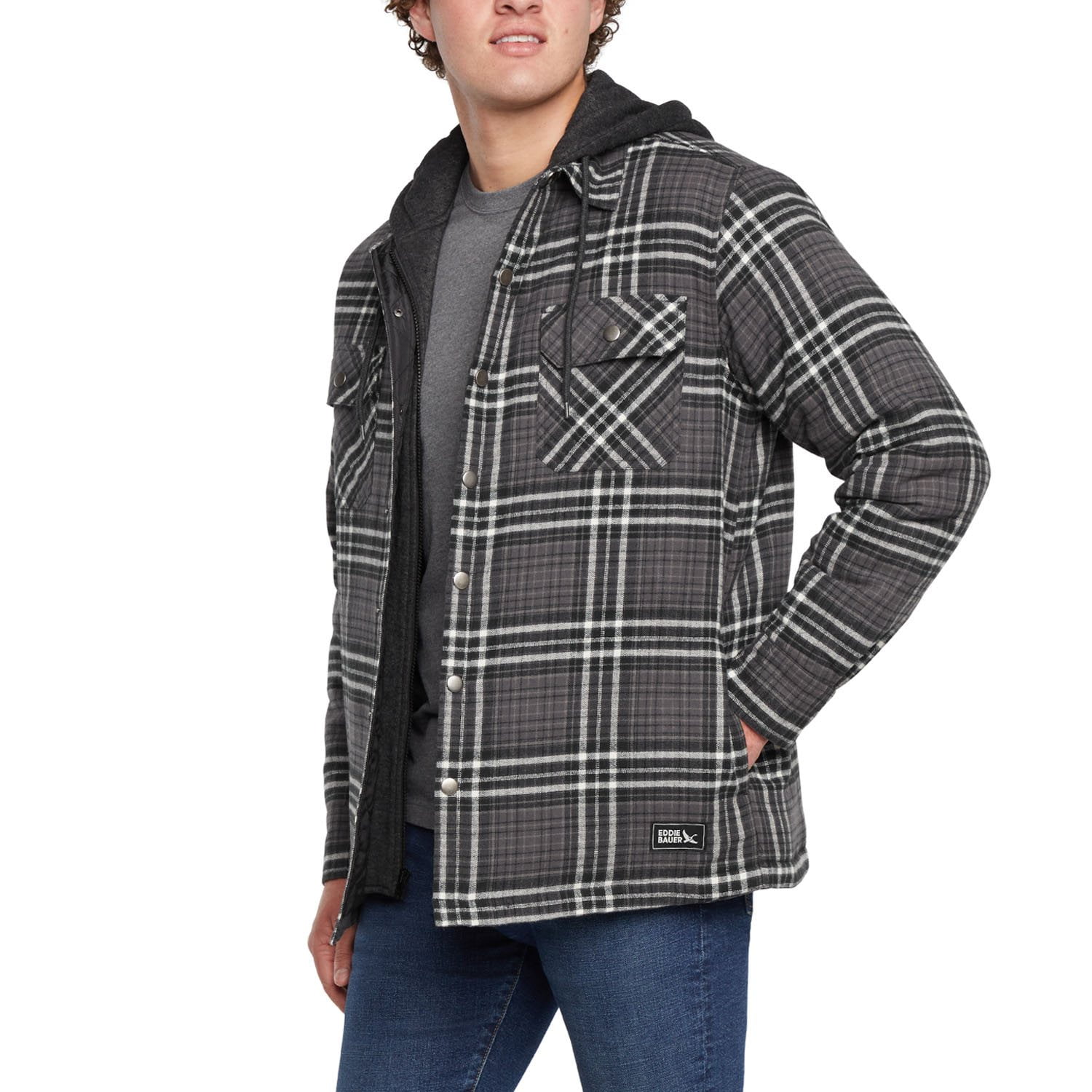 ジャケット・アウター 90s Eddie Bauer Plaid Hoodie 90s Eddie bauer plaid cotton anorak hoodie | su