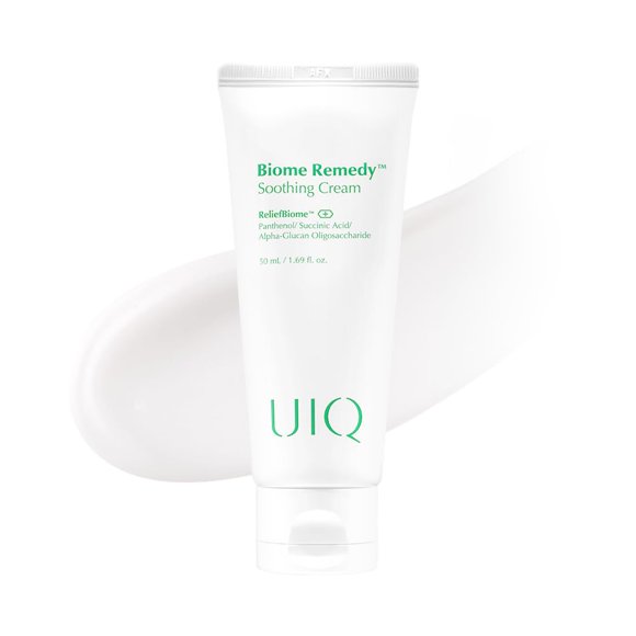 UIQ Biome Remedy Crema calmante Calmante instantáneo Pantenol hidratante no comedogénico Hidratante facial diario Cuidado de la piel coreano 1.69 fl. onz. (50ml)