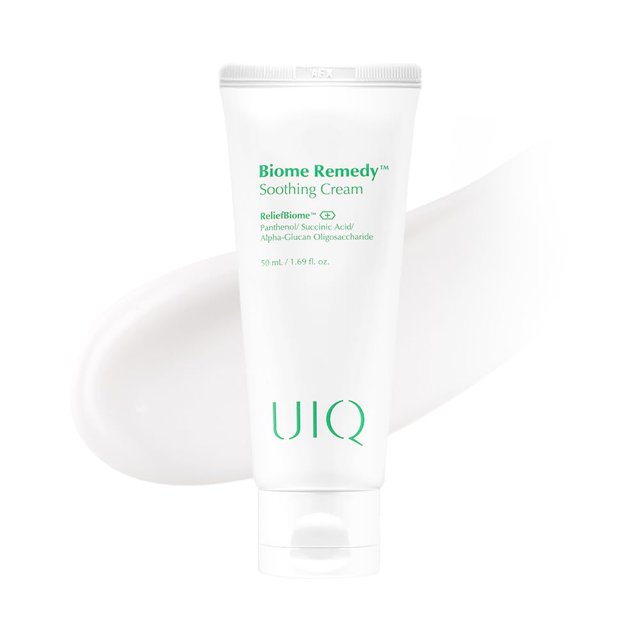 UIQ Biome Remedy Crema calmante Calmante instantáneo Pantenol hidratante no comedogénico Hidratante facial diario Cuidado de la piel coreano 1.69 fl. onz. (50ml)