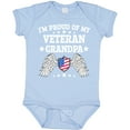 thumbnail image 3 of Inktastic I'm Proud of My Veteran Grandpa Boys or Girls Baby Bodysuit, 3 of 5