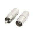 thumbnail image 2 of Adaptador recto de 5 piezas de conector hembra BNC a macho RCA para cámara de seguridad CCTV, 2 of 2