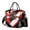 Red And Black-1, variant on OBREWU Pink and Gold Marble Texture Women's Insulated Leakproof Large Lunch Bag, Oxford Cloth