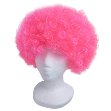 SeasonsTrading Economy Pink Afro Wig - Halloween Costume Party Wig