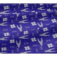 thumbnail image 5 of oneOone Viscose Jersey Fabric Arrow Sign & Check Kasuri Print Sewing Fabric BTY 60 Inch Wide, 5 of 5