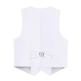 thumbnail image 2 of Chaleco Zoushen para niño, uniforme blanco sin mangas, talla 6, poliéster, 2 of 5