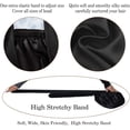 thumbnail image 4 of LAICAIW Reversible Silk Bonnet for Sleeping Double Layer Satin Bonnet Hair Bonnet Adjustable Tie Bonnets Silky Satin Bonnet Night Sleeping Hair Wrap for Women Black Blue, 4 of 6