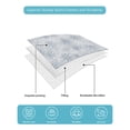 thumbnail image 5 of Grey Snowflake Queen Size Down Alternative Comforter, Lightweight Comforter Quilt Bedding Set with Pillow Shams Christmas Snowflake Gray White All Seasons Bed Comforter Duvet Insert 90"x96", 5 of 7
