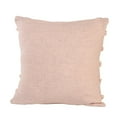 thumbnail image 3 of LR Home Ox Bay Blush Solid All-Natural Cotton Square 2 Piece Pillow Cover Set, 3 of 6