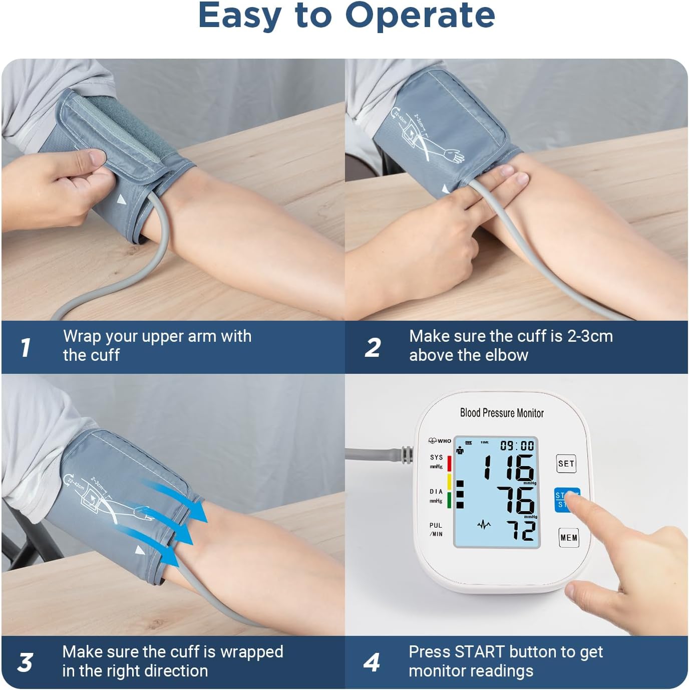 COWIN Fit Reno Upper Arm Blood Pressure Monitor photo 4