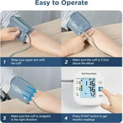 Cowin Blood Pressure Monitor Upper Arm Fit Reno Blood Pressure Cuff 8.7”- 15.7” Monitor Backlight Display HR Detection Digital BP Machine