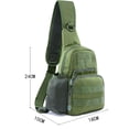 thumbnail image 2 of Outdoor strap backpack, nylon tactical compact cross body hiking bike bag, 2 of 5