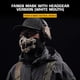 thumbnail image 2 of Máscara Airsoft Con Calavera Y Esqueleto Colmillos Terror Ajustable para Paintball () Negra, 2 of 8