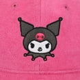 thumbnail image 3 of Kuromi Character Art Women's Pink Baseball Cap-OSFA, 3 of 6